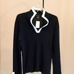 Black and White Long Sleeve Top